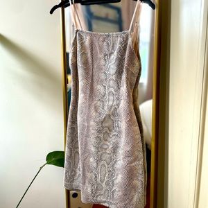 Urban Outfitters Snake print mini dress